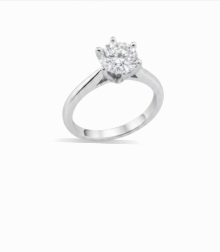 18K Gold Diamond Ring with Elegant Design